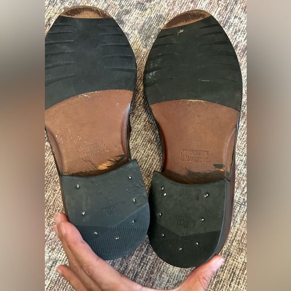 Johnston & Murphy Men's Brown Bit Leather Loafers SZ 9.5 - Picture 5 of 6